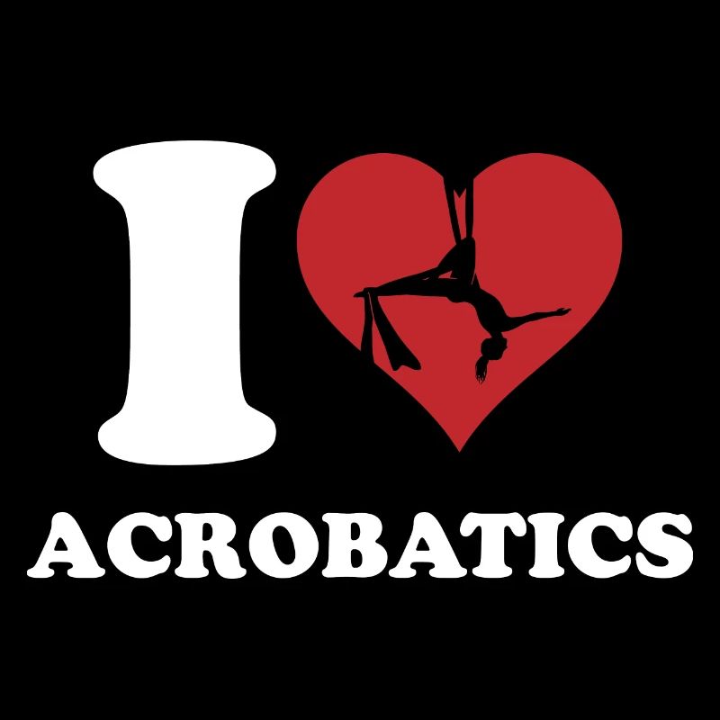 I Love Acrobatics Graphic Acrobat Gymnastics Gymna