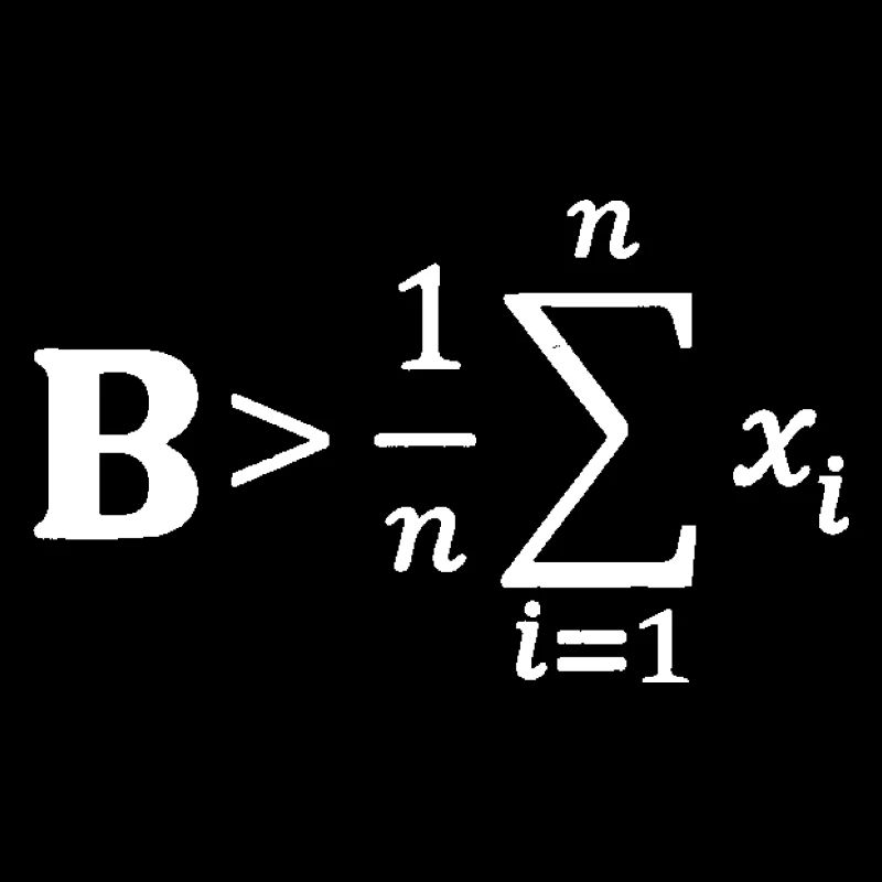 Be Greater Than Average Funny Math Teacher Nerd T-