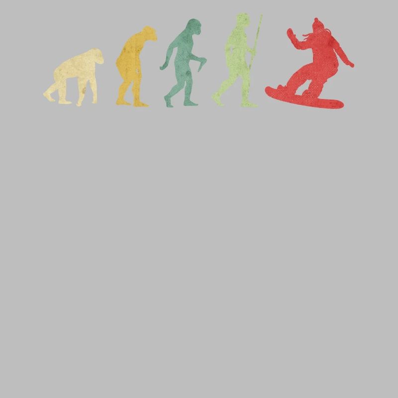 Evolution der Snowboardfrau