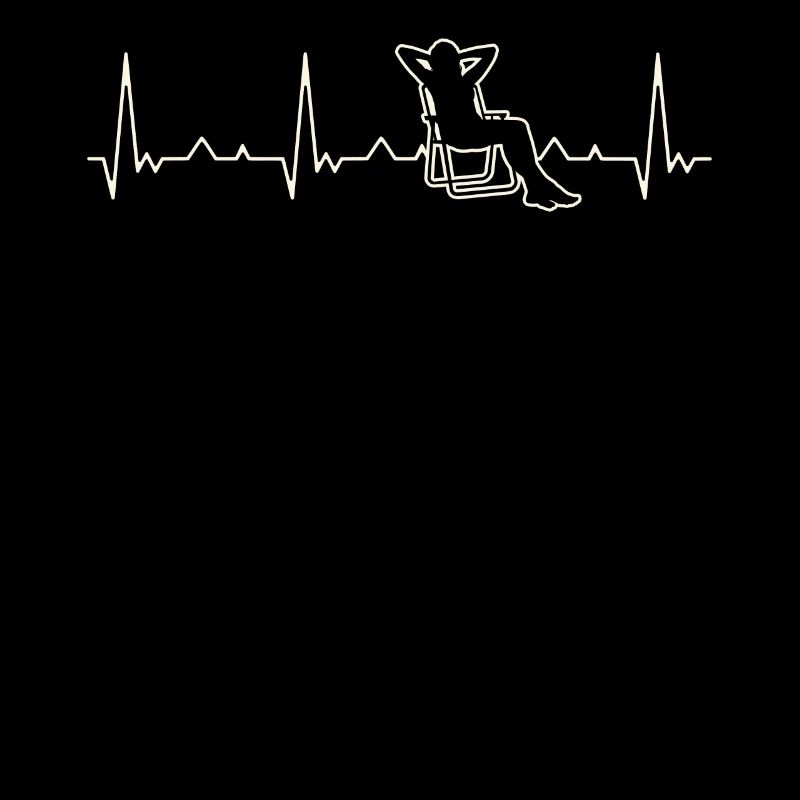 Chica para tomar el sol. Corazón. Amor. Ekg.