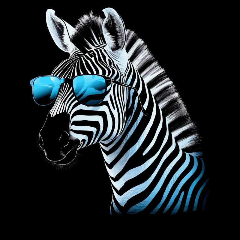 Kühle Zebra Sonnenbrille