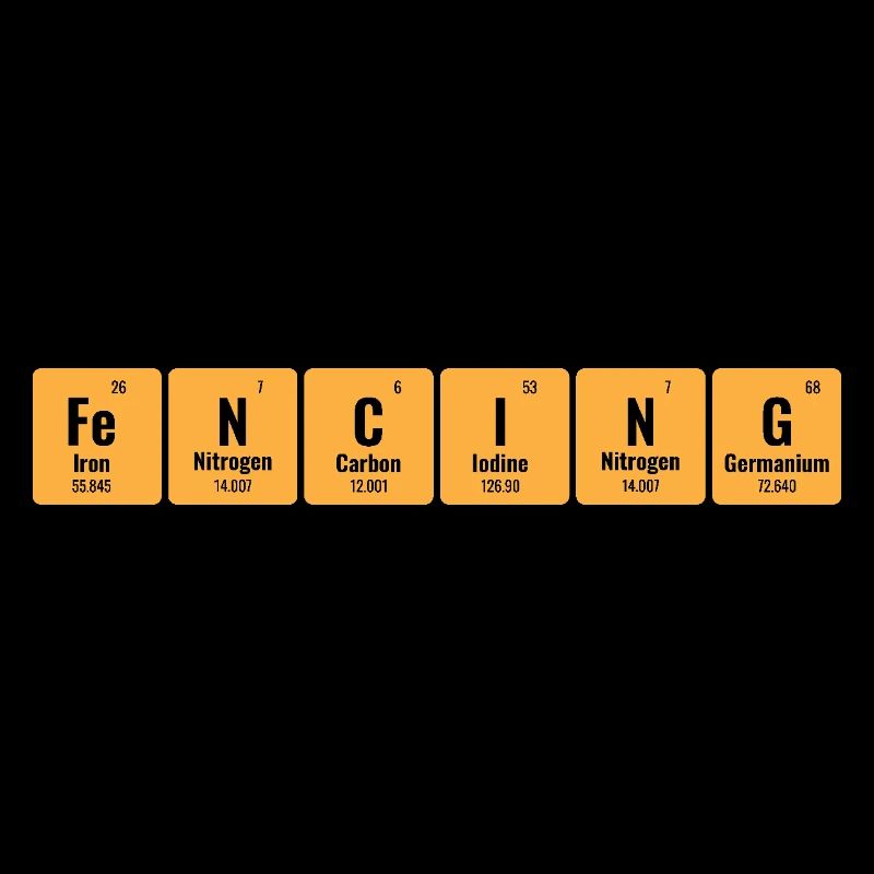 Fechten Periodensystem der Elemente Degen Schwert Degen
