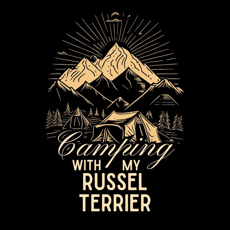 Russel Terrier Camping