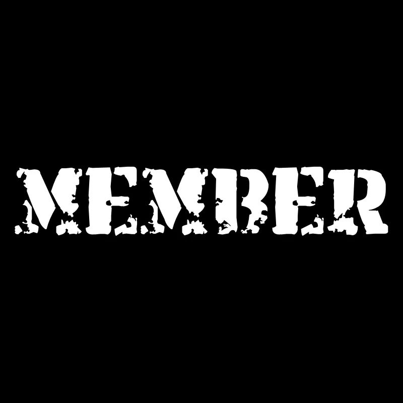 Member retro Vector Design