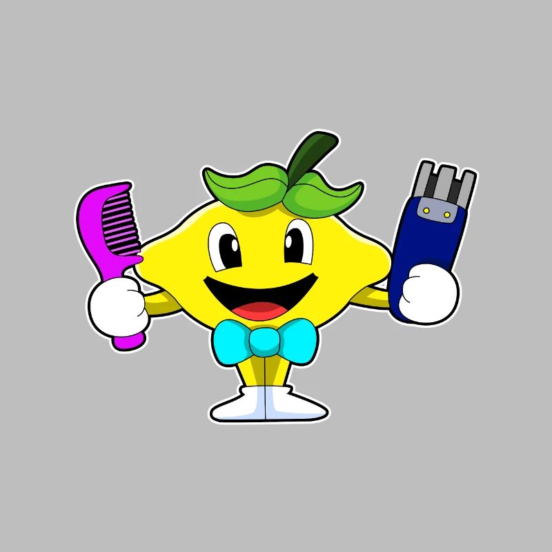 Lemon comme coiffeur avec comm & rasoir