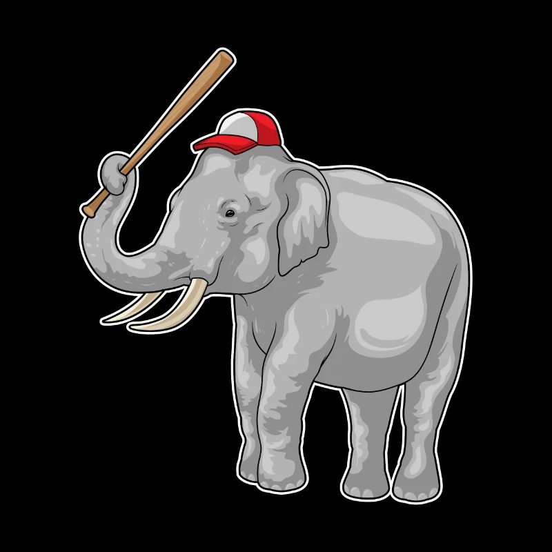 Elefant Baseballschläger Baseball