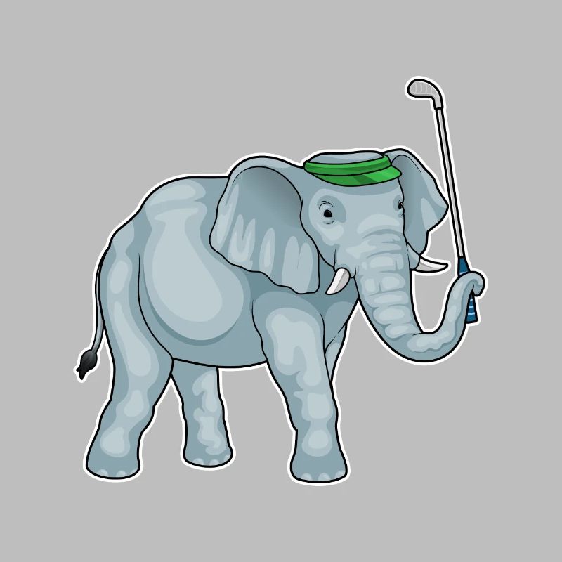 Elefant Golf Golfschläger