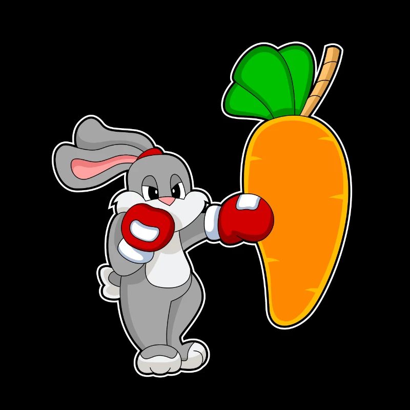 Rabbit Boxer Punching Bag Carrot