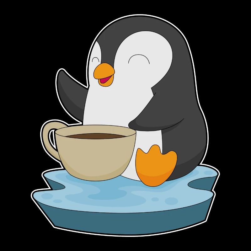 Tasse à café pingouin