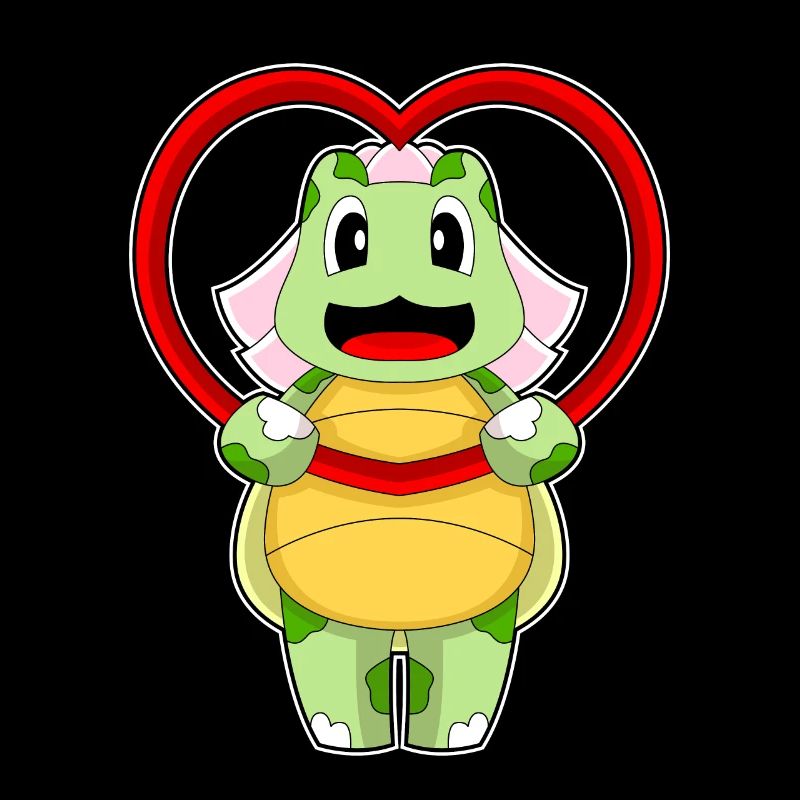 Schildkröte Braut Herz Hochzeit