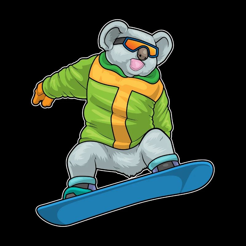 Koala Snowboarder Snowboard