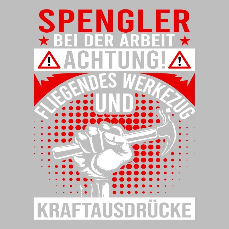 Klempner Spengler bei der Arbeit Handwerker