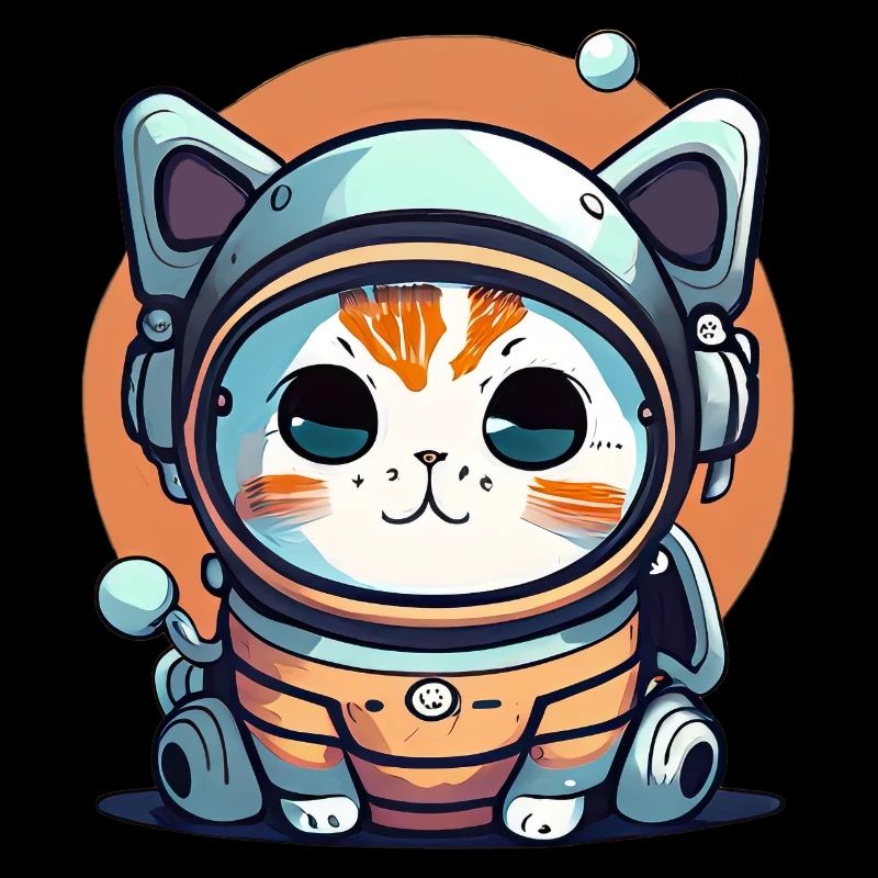 Chatstronaute mignon #11