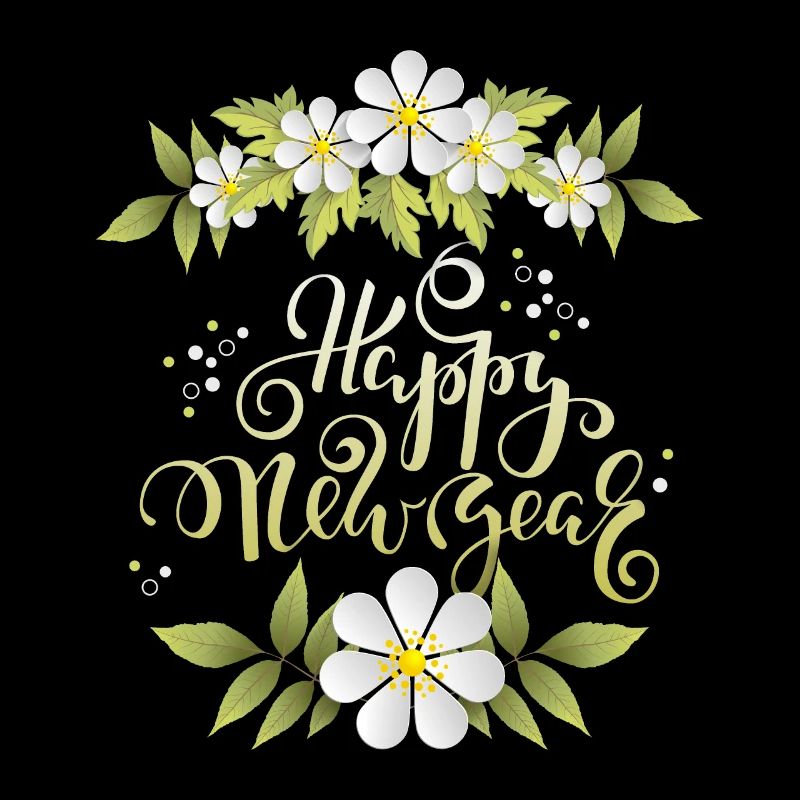 Neujahr Glückwunsch, Happy New Year