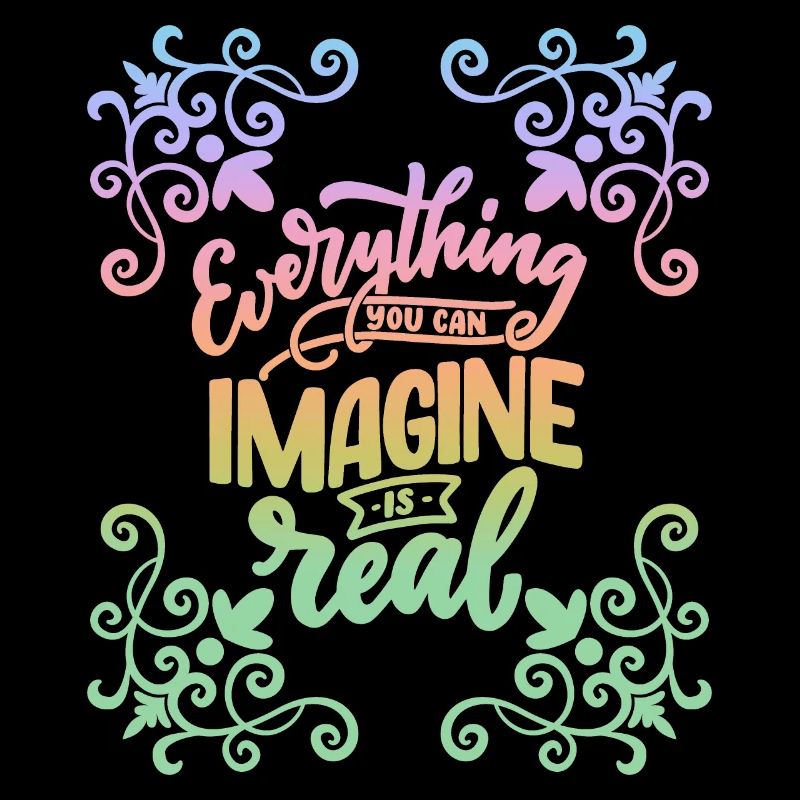 Motivational saying, inspiring, rainbow