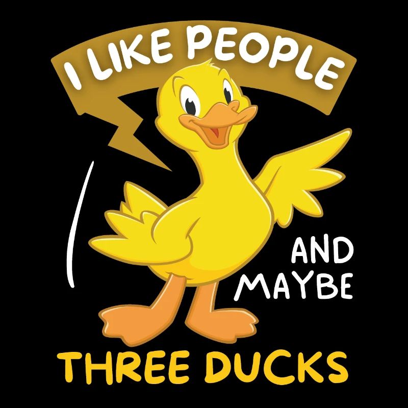 Canard comique Drôle Dicton Canard de dessin animé