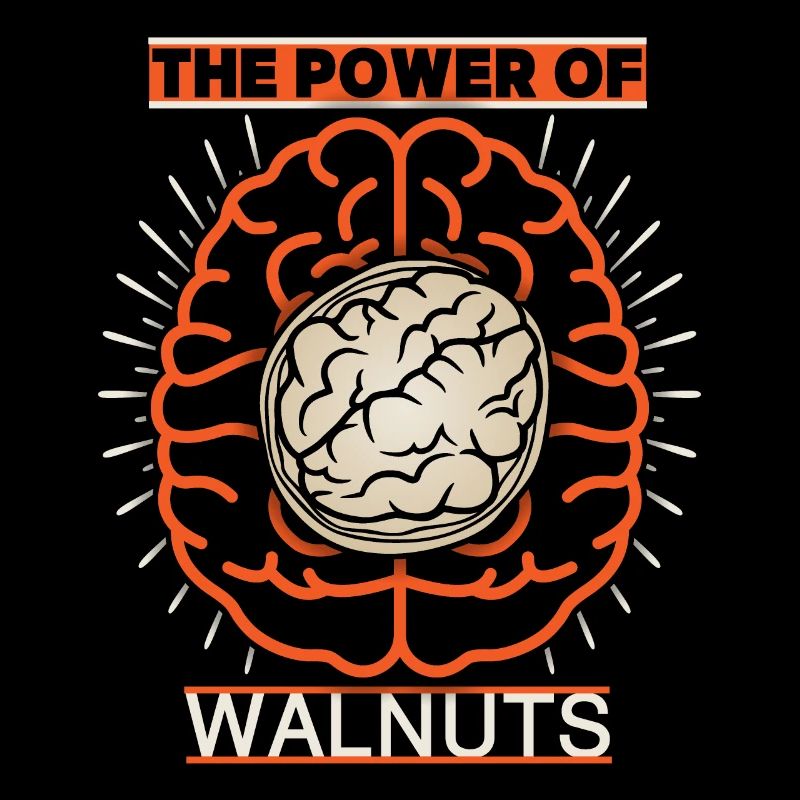 Walnuts, brain, brain food funny saying