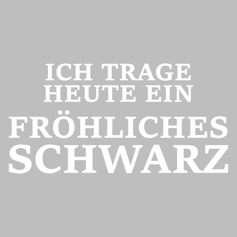 Fröhliches schwarz