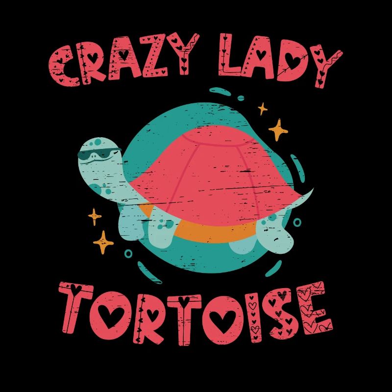 Crazy Tortoise Lady for a Reptile Shell Lover