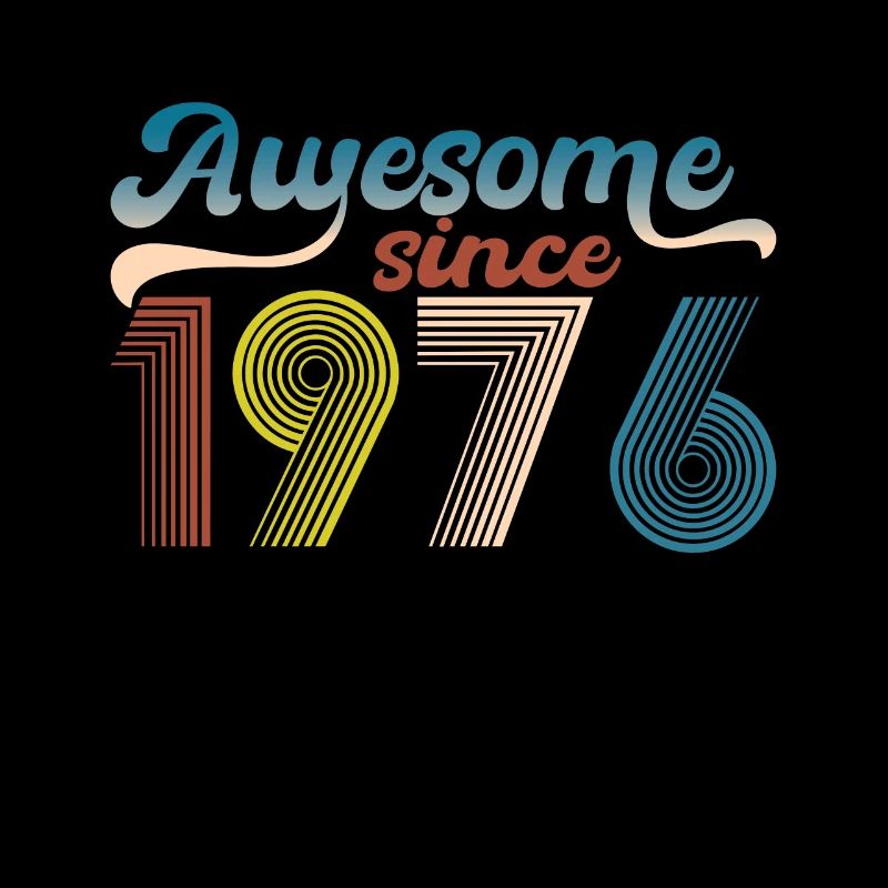 Vintage 1976 Retro Bitrthday Edition Limitée