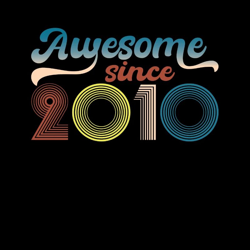 Fantastisch Seit 2010 Retro 13. Bitrthday