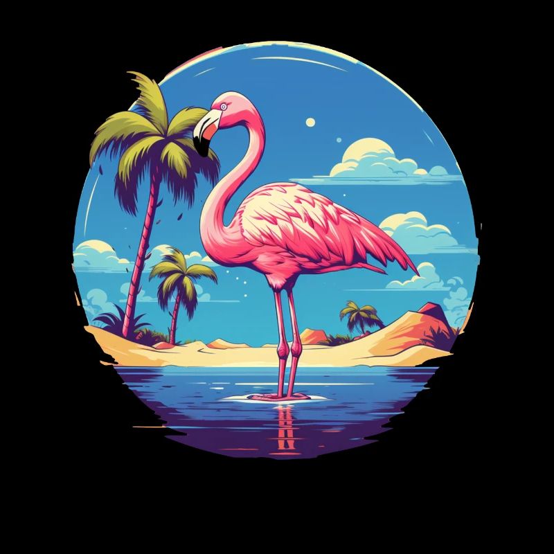 Flamingo am Strand