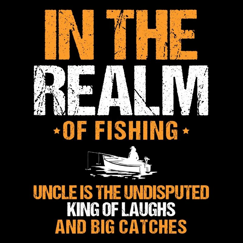 Pêche Oncle Pêcheur Oncles Drôle Poisson Parfait