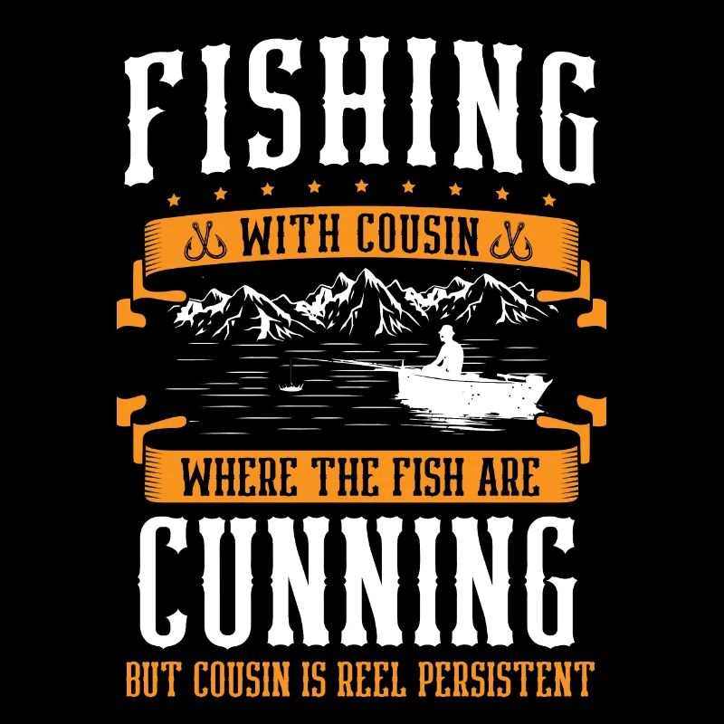 Pêche Cousin Pêcheur Cousins Drôle Poisson Perfec