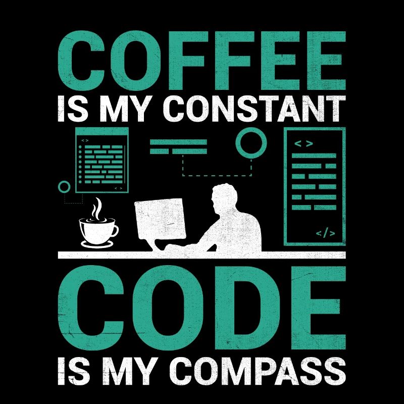 Kaffee-Codierung Programmierer Programmierer Entwickler Nerd Coff