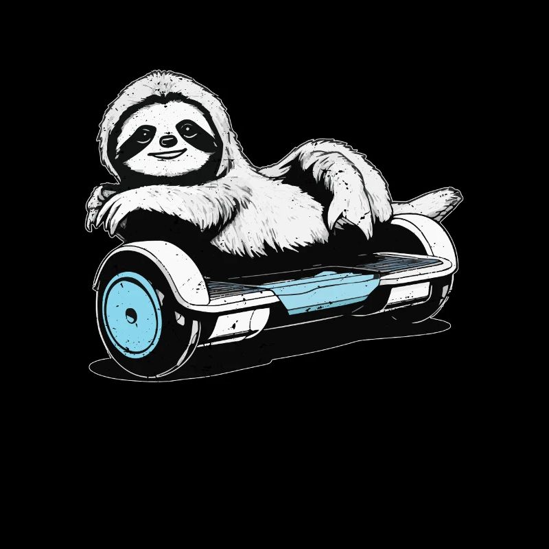 Sloth Life Ist Besser, Wenn Du Mit Dem Hoverboard