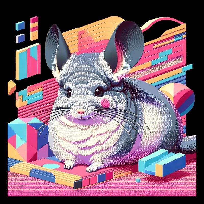 Chinchilla Néon Rétro