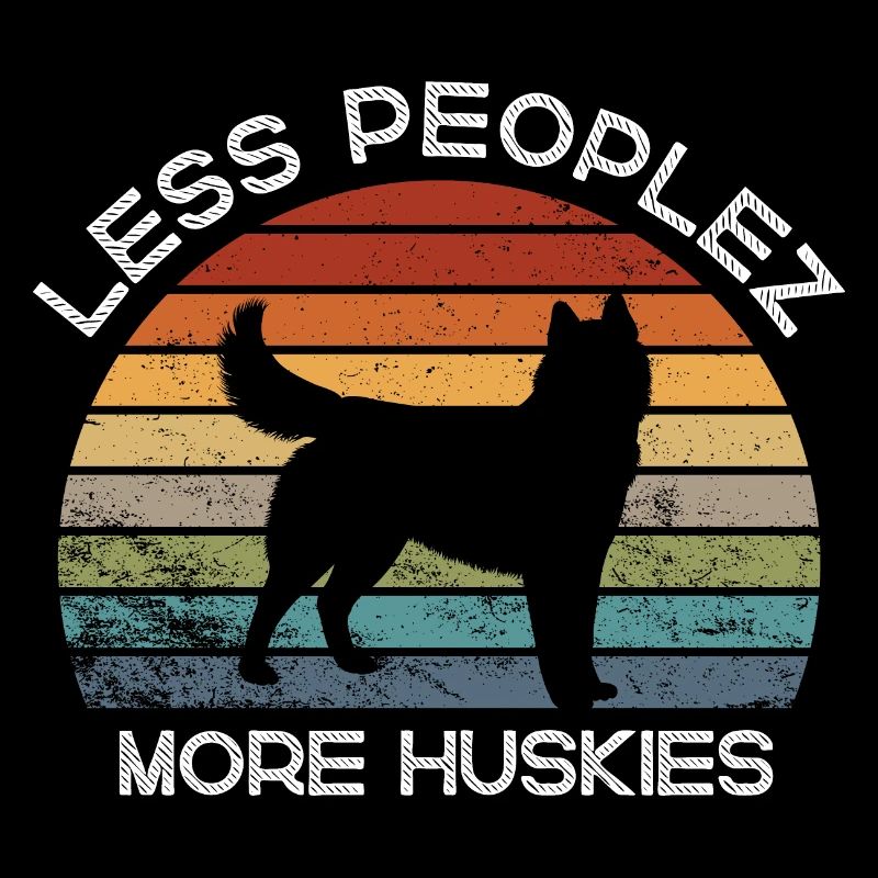 Moins de gensz, plus de huskies