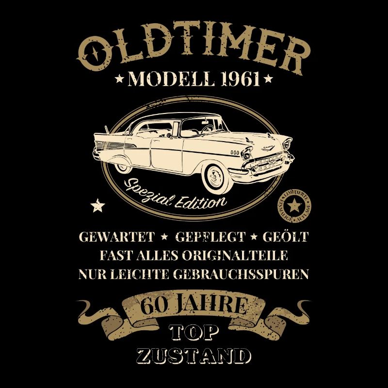 60. Geburtstag 60 Jahre Oldtimer Modell 1961