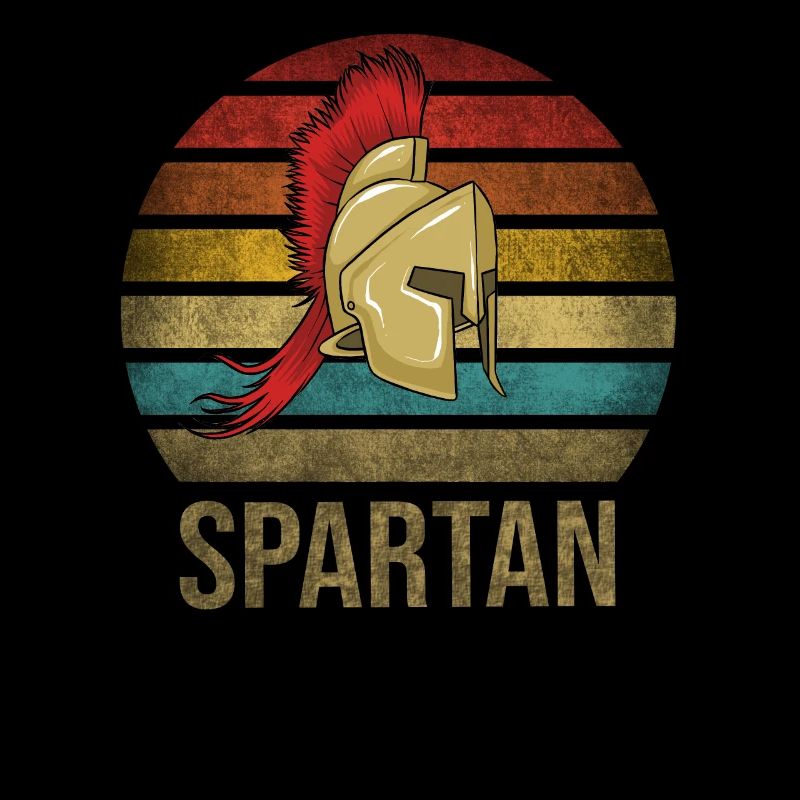 Plumed War Helmet Rome Sparta Retro Sunset