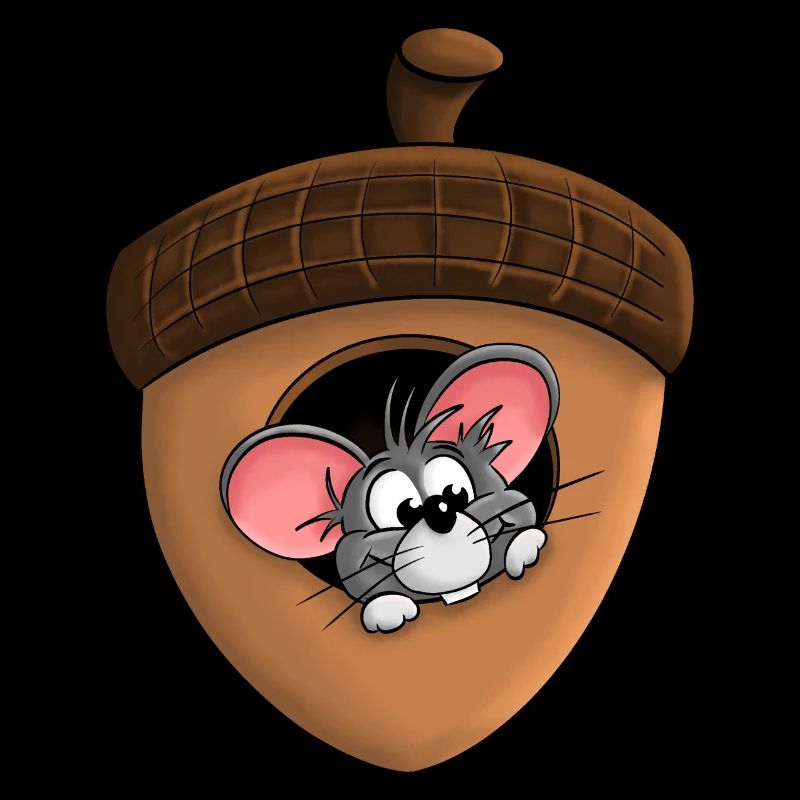 Mouse in the acorn