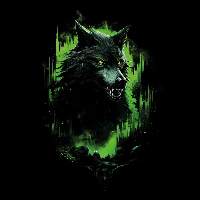 Fantasy Wolf Horror Wald
