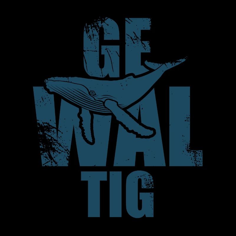 Gewaltig Wal - Buckelwal - Meeressäuger - Geschenk