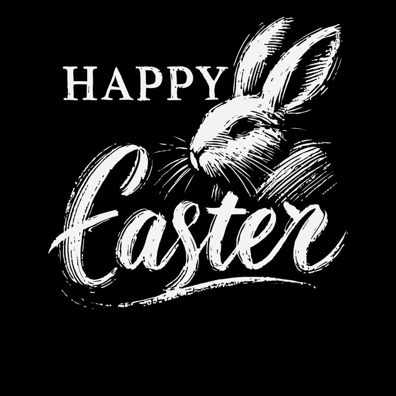 Ostern Vintage Hase Happy Easter