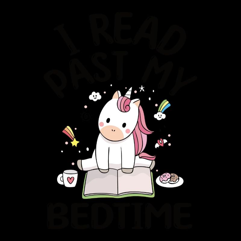 Je lis licorne après le coucher