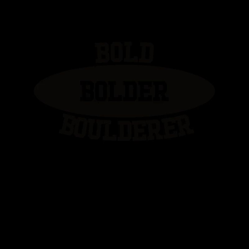 Bouldern Bold Bolder Boulderer