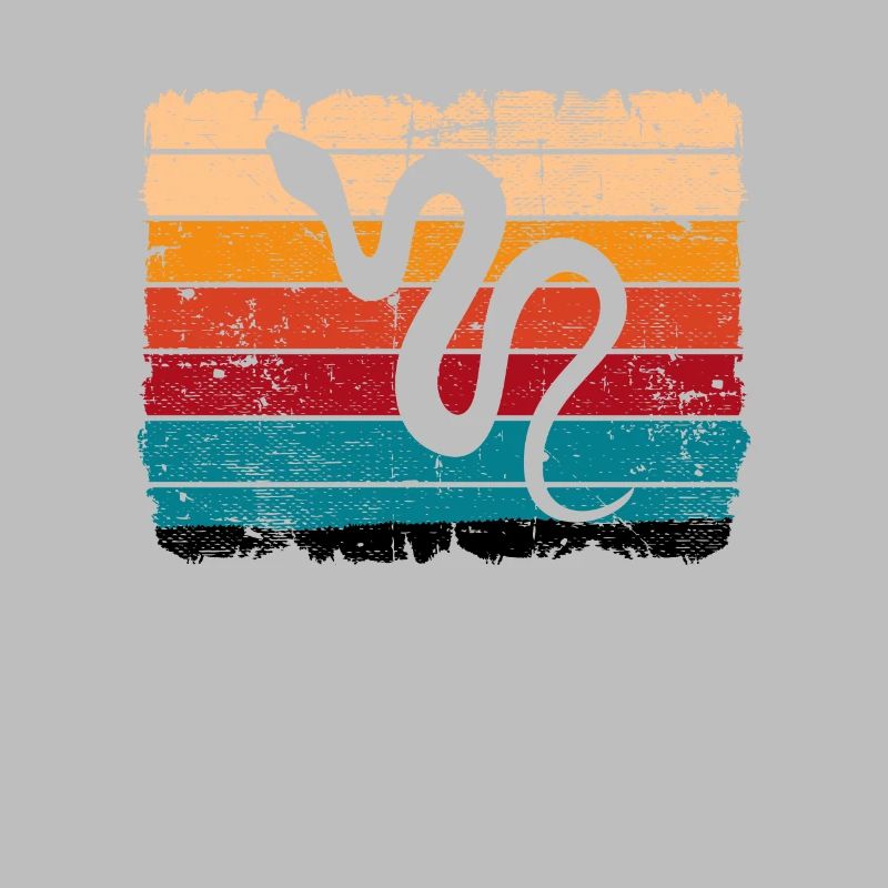 Snake Retro Reptile Python Idée cadeau