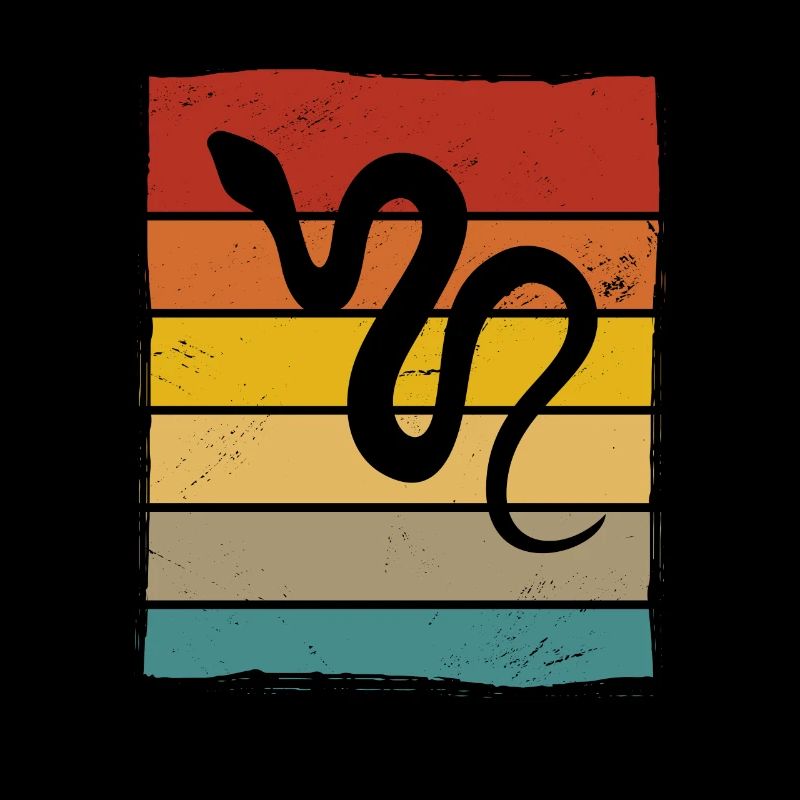 Snake Retro Reptile Python Idée cadeau