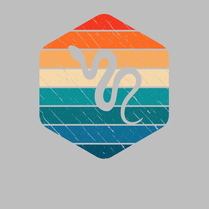 Snake Retro Reptile Python Gift idea