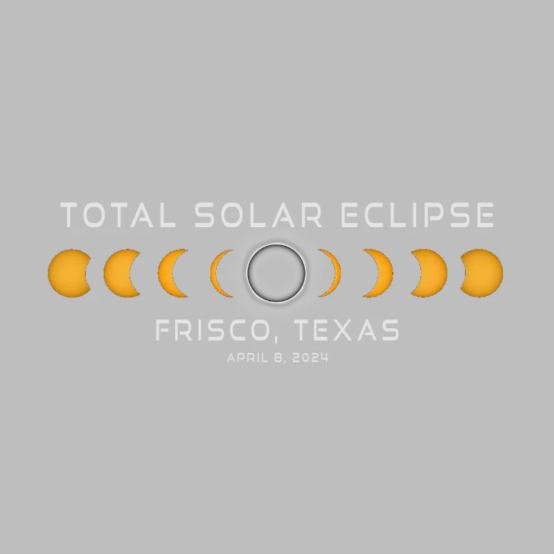 Frisco Texas Solar Eclipse 2024 April 8 Souvenir