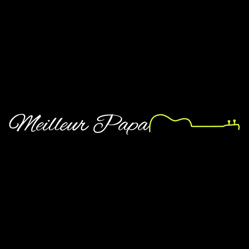 Meilleur papa guitariste - couleurs modifiables