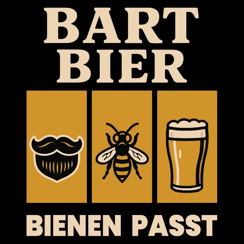 Bees Beekeeper Beard Beer Bees Fits Saying
