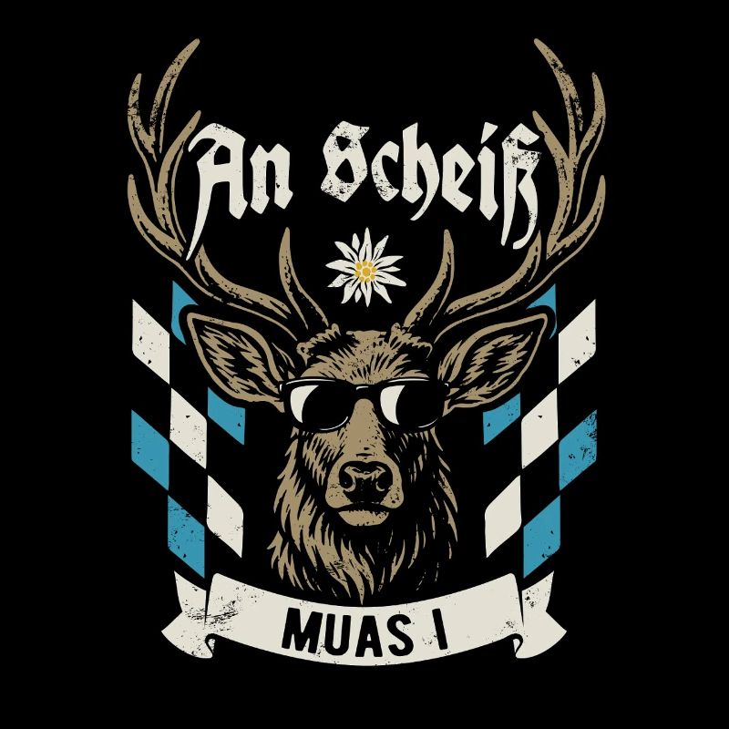 Cooler Hirsch - An Scheiß muas i - Bier & Gaudi