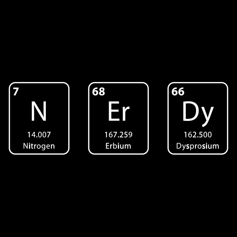 nerdy Periodensystems Element