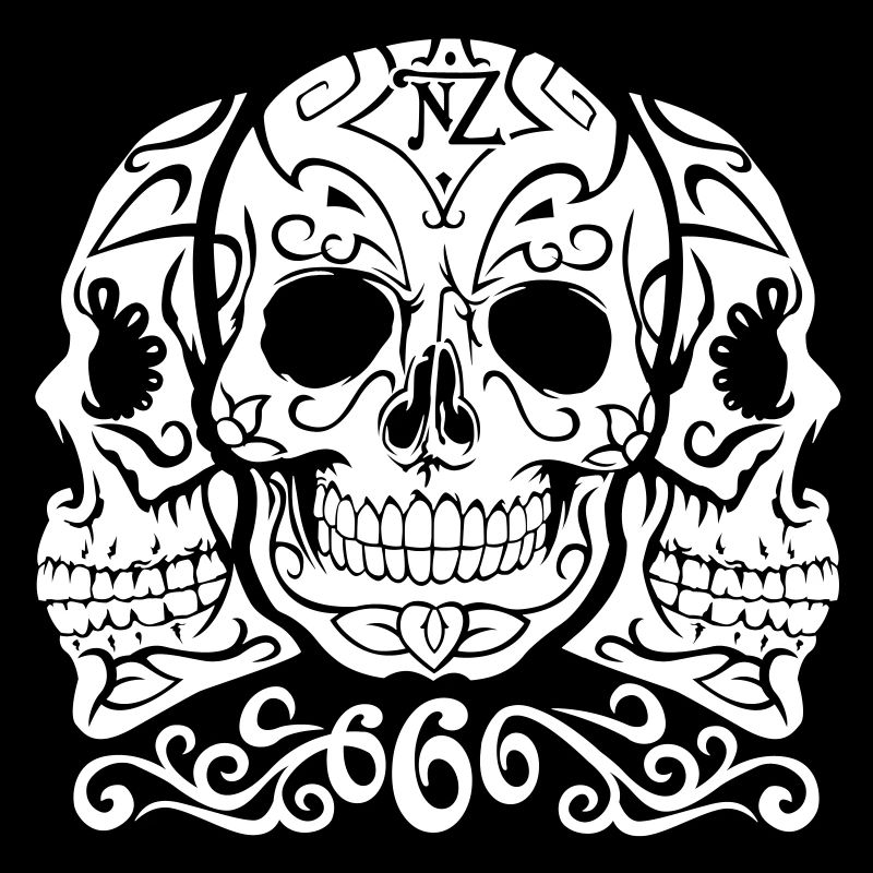 Skull Dia de los muertos