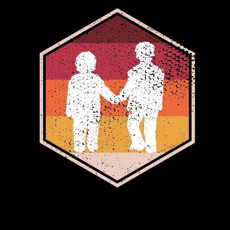Retro Brother Hexagon Design